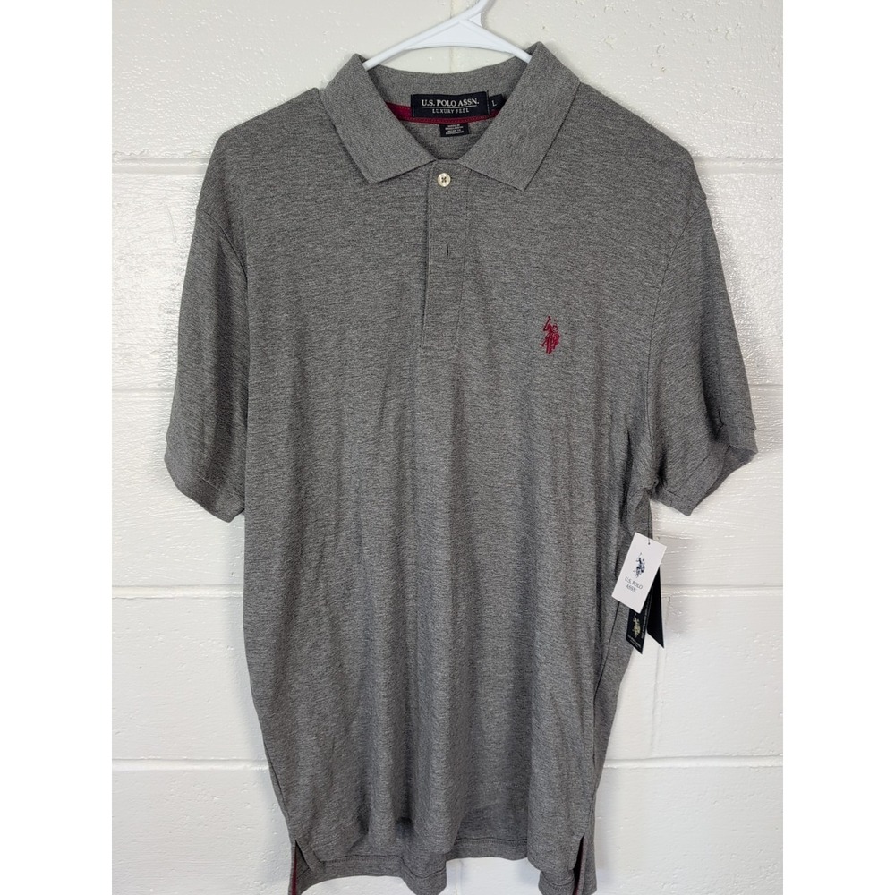 Us Polo Assn Men's Shirt Gray L